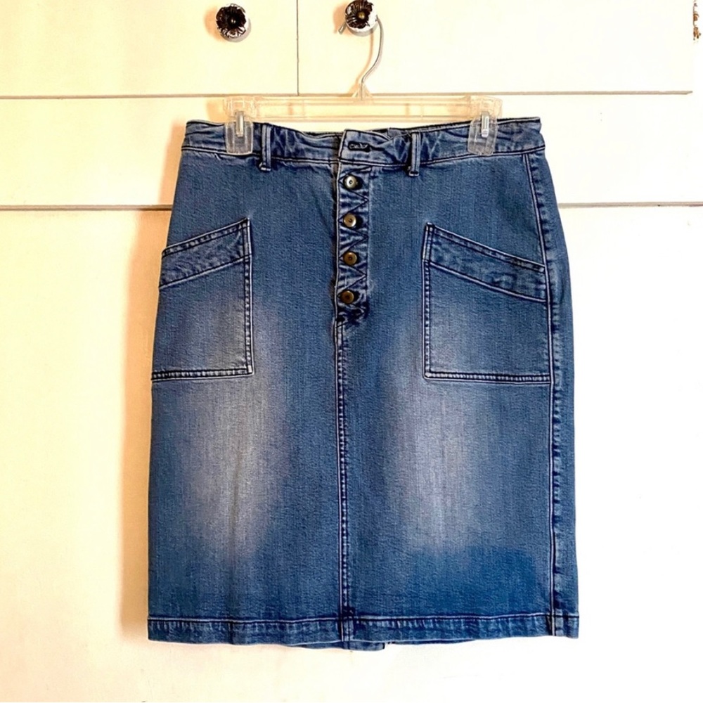 Pilcro and the letterpress Jean skirt
